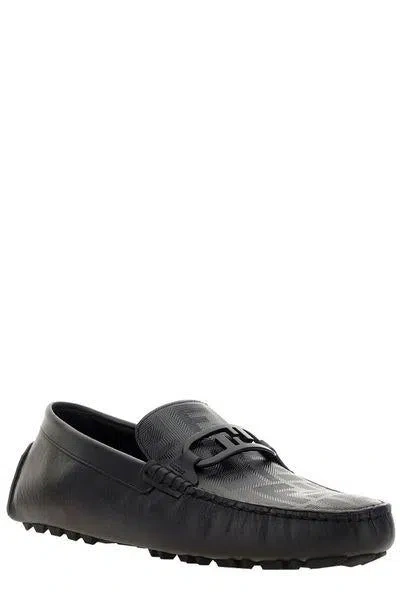 Shop Fendi Stylish Nero Loafers For Men In Black