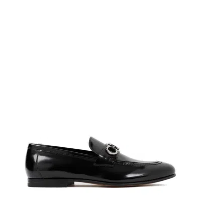 Shop Ferragamo Classic Black Leather Loafers For Men | Ss24 Collection