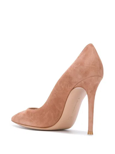 Shop Gianvito Rossi Praline Suede Pumps For Women From Fw22 Collection In Tan
