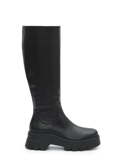 Shop Gianvito Rossi Women's Black Calfskin Montey Boots