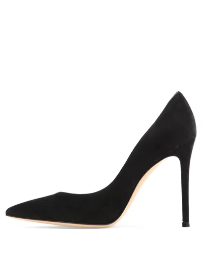 Shop Gianvito Rossi Women's Black Pointed Toe Pumps For Ss24