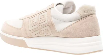Shop Givenchy Beige White Low-top Sneakers For Men