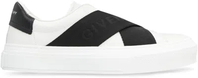 Shop Givenchy City Sport Leather Sneakers For Women In White