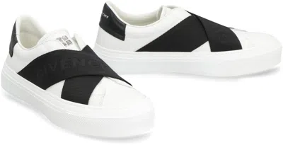 Shop Givenchy City Sport Leather Sneakers For Women In White