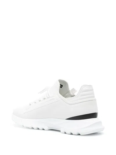 Shop Givenchy White Spectre Leather Sneakers