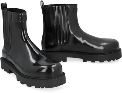 Shop Givenchy Men's Black Leather Chelsea Boots For Fw23