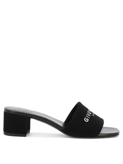 Shop Givenchy Modern Leather Sandals With Block Heel For Women In Black