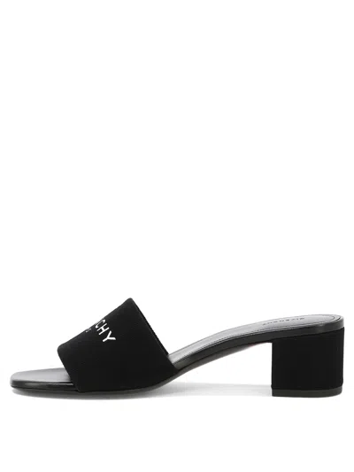 Shop Givenchy Modern Leather Sandals With Block Heel For Women In Black