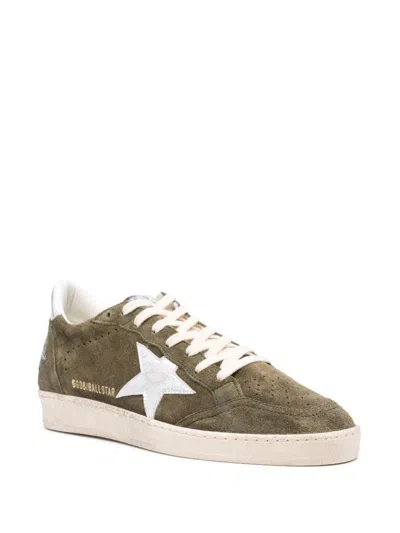 Shop Golden Goose Men's Olive Night & Silver Suede Sneakers For Ss24 In Olive Night/silver