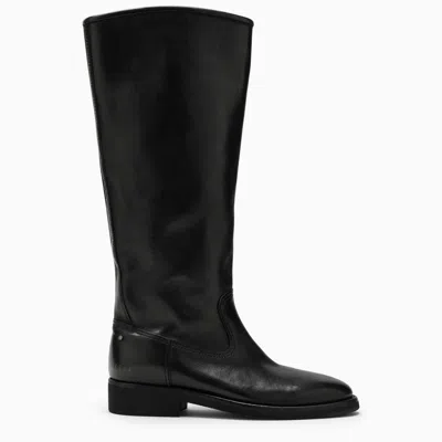 Shop Golden Goose Classic Black Leather Boots For Women
