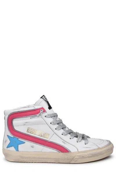 Shop Golden Goose Soft Canvas High-top Sneakers For Women In White