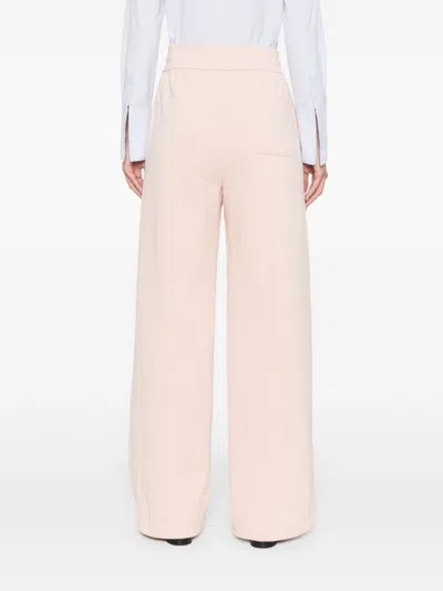 Shop Gucci Light Pink High-waisted Cotton Logo Sweatpants