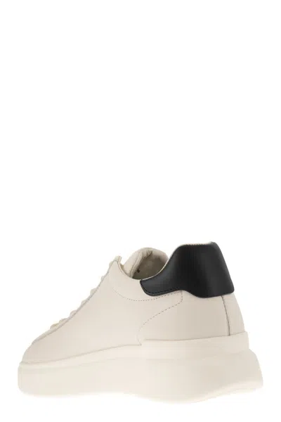 Shop Hogan Ivory/black Men's Trainer For The Wind And Its Fluidity