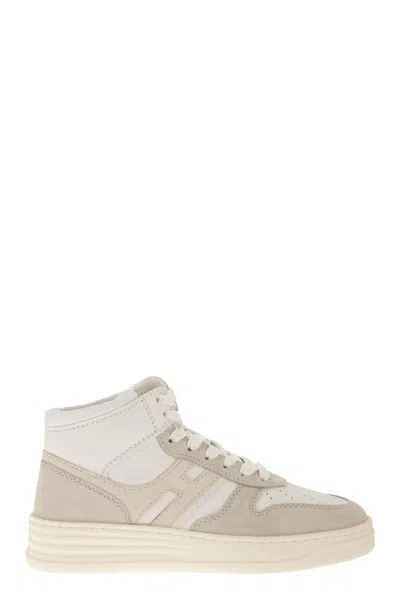 Hogan Sneakers  H630 High Top Off Whitesilver In Silver