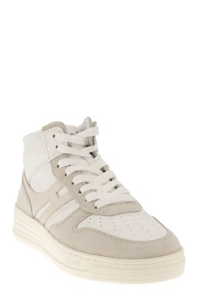 Hogan Sneakers  H630 High Top Off Whitesilver In Silver