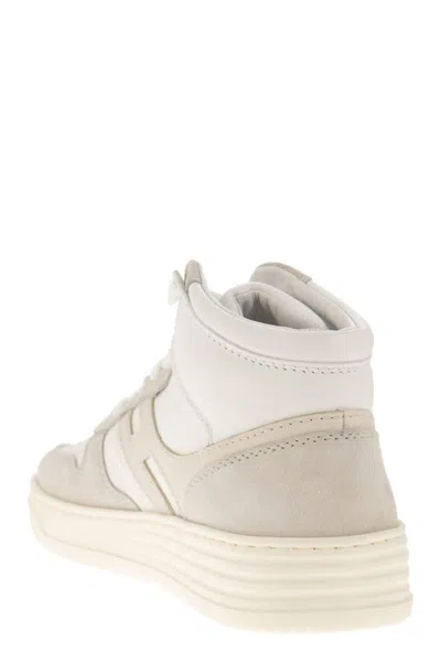 Hogan Sneakers  H630 High Top Off Whitesilver In Silver