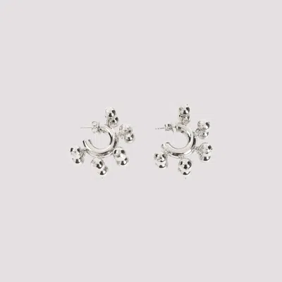 Shop Hugo Kreit Big Bang Hoops Earrings In Silver
