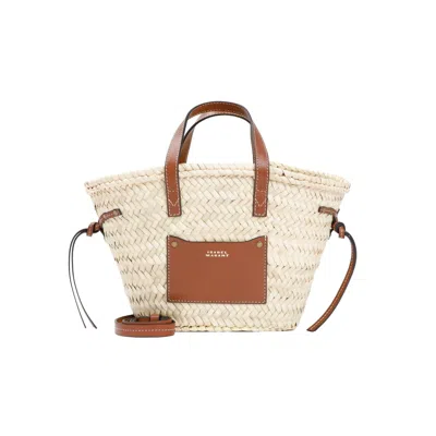 Shop Isabel Marant Cadix Mini Bucket Handbag In Panna