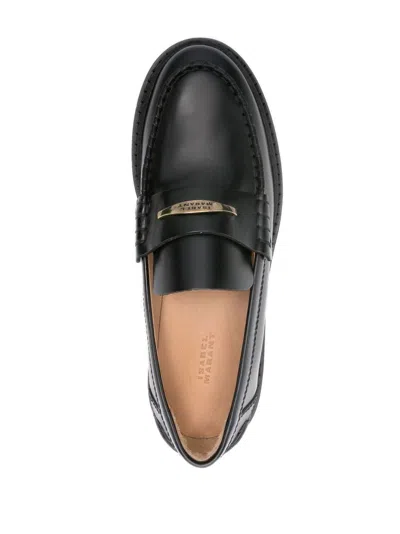 Shop Isabel Marant Chunky Leather Loafers For Women In Black