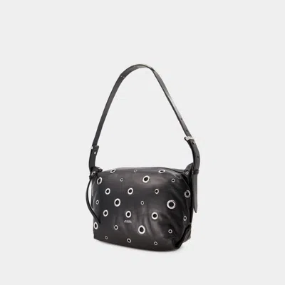 Shop Isabel Marant Leyden Gd Shoulder Handbag In Black