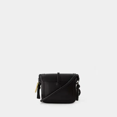 Shop Isabel Marant Vigo Flap Gz Crossbody Handbag In Black