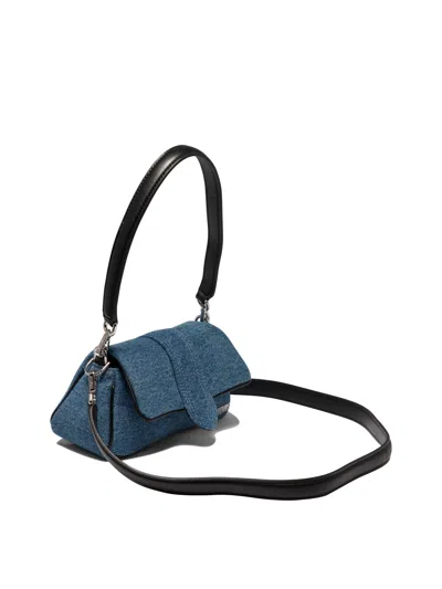 Shop Jacquemus "le Petit Bambimou Denim" Shoulder Handbag In Navy