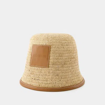 Shop Jacquemus Soli Bucket Hat In Brown