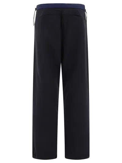 Shop Jean-luc A.lavelle "nylon Track" Trousers In Navy