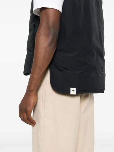 Shop Jil Sander Sleeveless Black Zipped Vest With Recycled Materials For Men