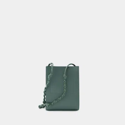 Shop Jil Sander Green Twist Shoulder Bag For Women