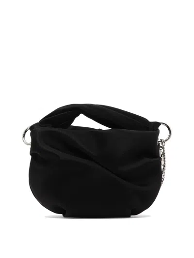 Shop Jimmy Choo Elegant Black Satin Handbag For Women