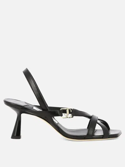 Shop Jimmy Choo Elegant Black Sandals For Women
