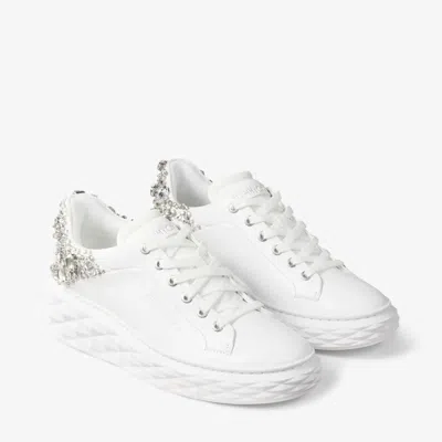 Shop Jimmy Choo Diamond Maxi/f Ii Sneaker In White