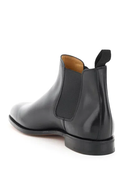 Shop John Lobb Luxurious Men's Black Calf Leather Mocassino Boots For Fw21