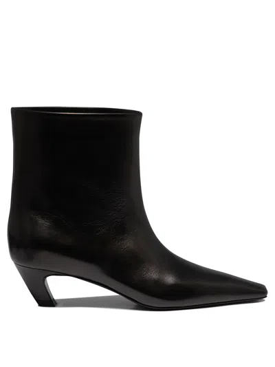 Shop Khaite Stylish Black Ankle Boots For Women