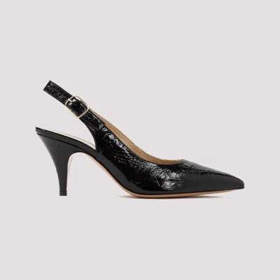 Shop Khaite Sleek And Chic: Black Leather Pumps For Women