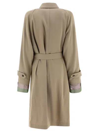 Shop Maison Margiela "anonymity Of The Lining" Trench Jacket In Tan