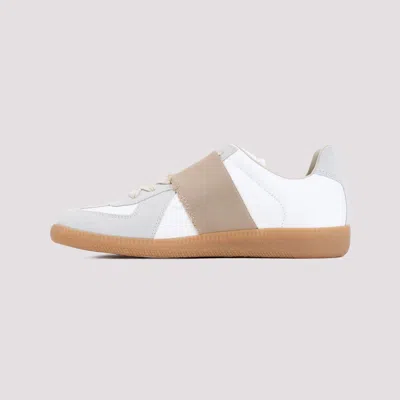 Shop Maison Margiela Replica Sneaker With Elastic Band In White