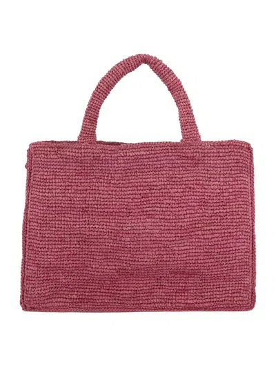 Shop Manebi "sunset Large" Shoulder Handbag In Pink
