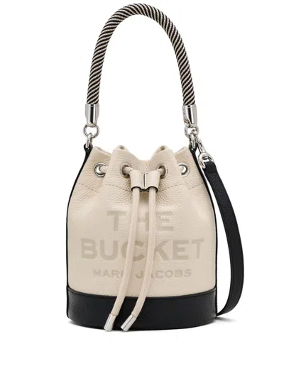 Shop Marc Jacobs The Colour Block Leather Bucket Handbag In Maroon