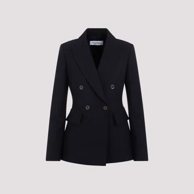 Shop Max Mara Navy Albero Jacket For Women In Blue