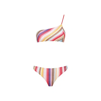 Shop Missoni Multicolour Viscose Bikini For Women In Tan