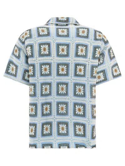Shop Nn07 "julio Crochet" Shirt In Light Blue