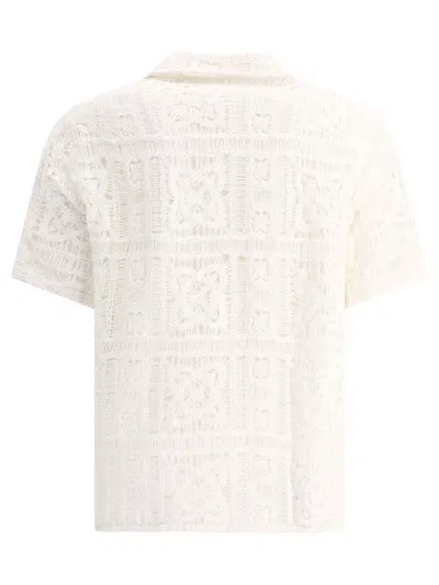 Shop Nn07 "julio Crochet" Shirt In White