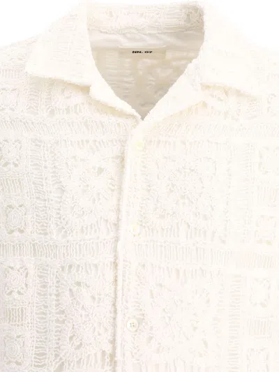 Shop Nn07 "julio Crochet" Shirt In White