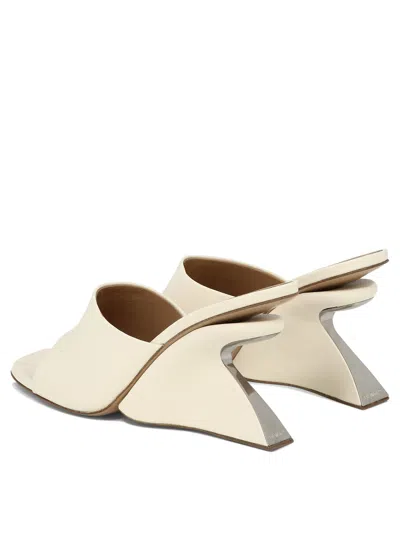 Shop Off-white Jug White Leather Sandals For Women
