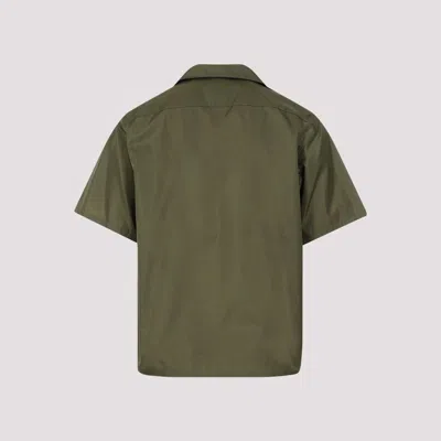 Shop Prada Green Recycled Polyamide Shirt For Men | Ss24 Collection