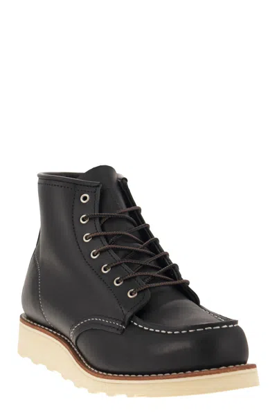Shop Red Wing Classic Moc Leather Ankle Boot For Women In Black