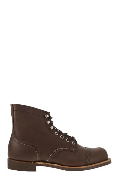 Shop Red Wing Iron Ranger Amber In Brown