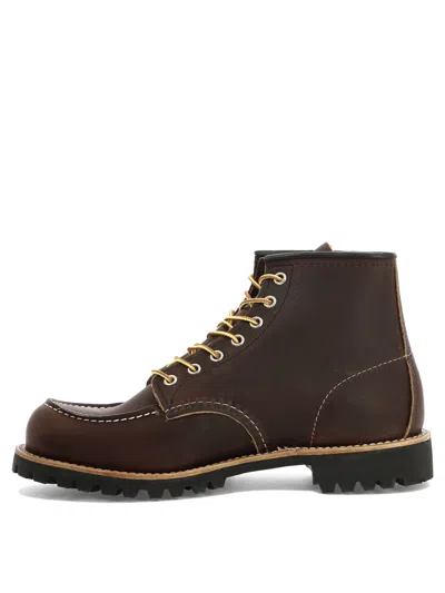Shop Red Wing Shoes Men's Classic Moc Lace-up Boots In Brown